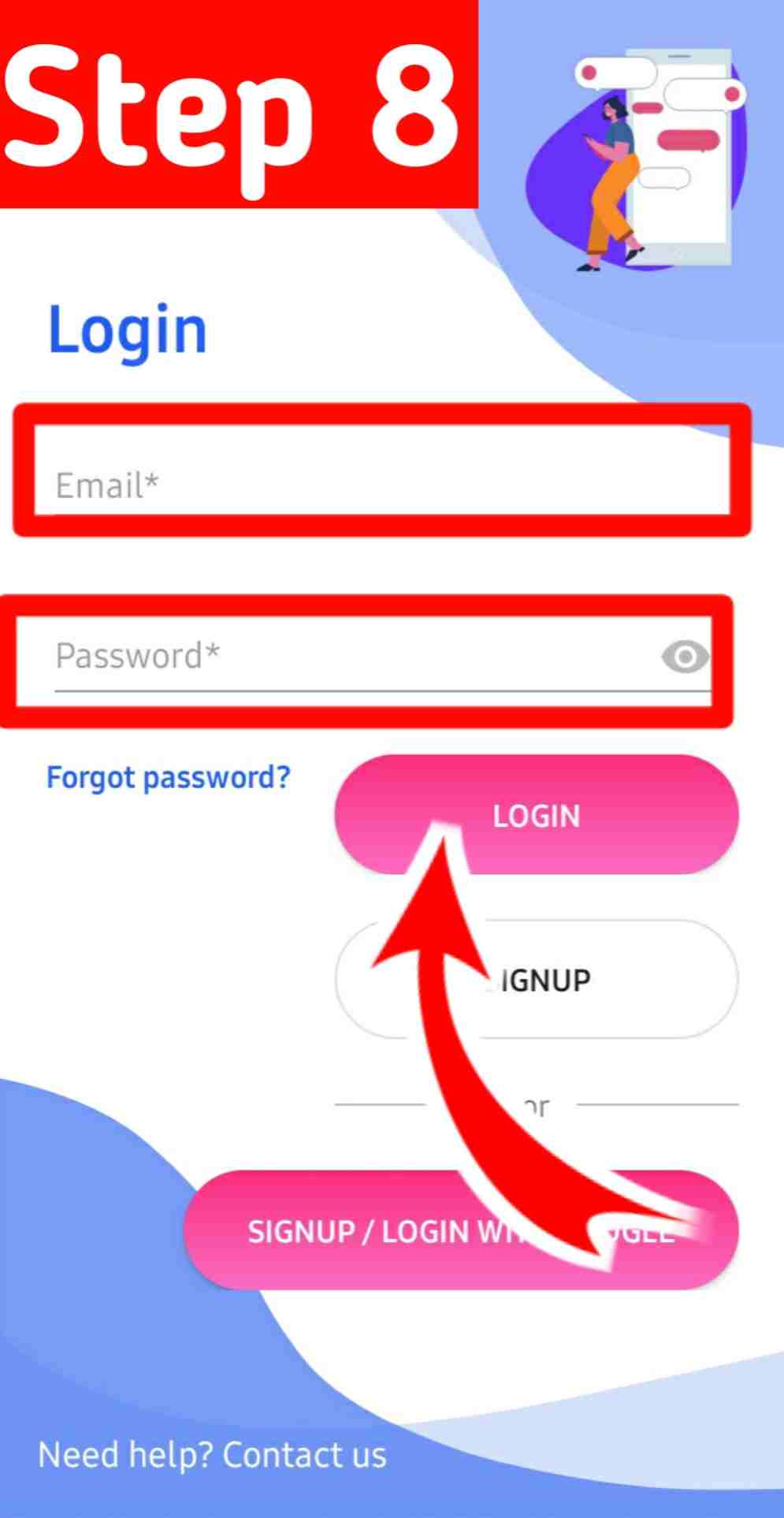 Rewardr app signup process Rewardr app signup process