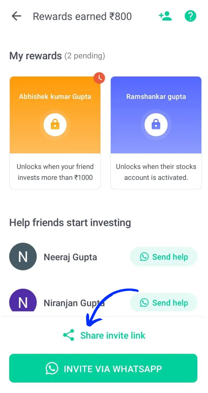 Groww App Refer and Earn